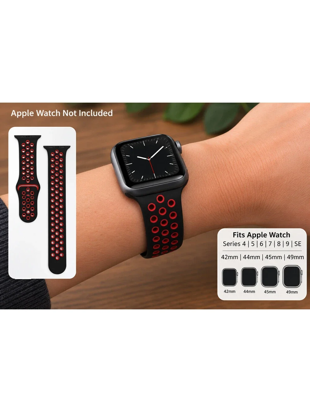 Apple Watch Band fits series 456789 and SE. Fits 42 Mm 44 Mm 45 Mm 49 Mm.